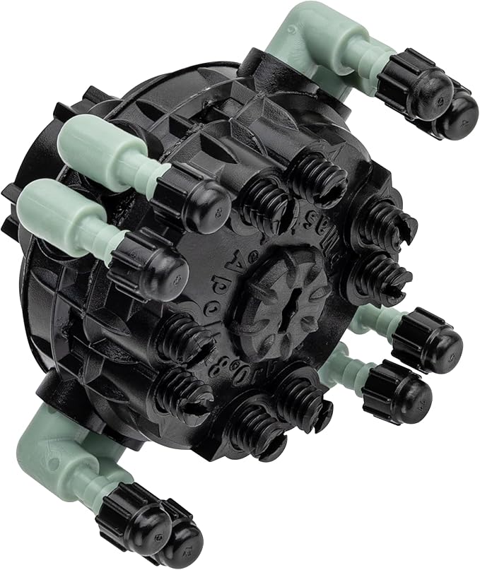 10-Pack Orbit 8-Port Manifold with Adjustable Flow for Irrigation