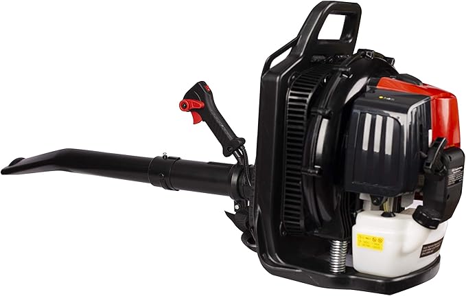 Goujxcy Backpack Gas Leaf Blower 52CC 2-Cycle Engine Blower High Power and Low Fuel Consumption Leaf Blower for Lawn Garden Blowing Leaves Snow Debris and Dust