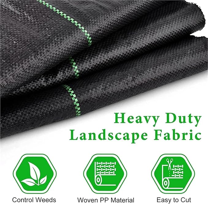 Weed Barrier Fabric Anti-Weed Mesh Geotextile for Weed Control Agricultural Mulch Cloth Greenhouse Weeding Mat Water Permeable