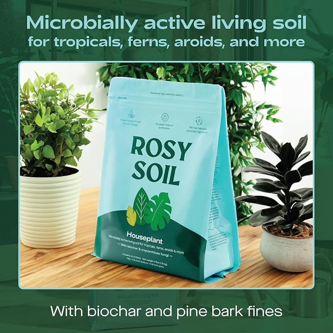 Seedling Seed Starter Soil Mix (4 qts) + Indoor Potting Soil (4 qts) - Peat Free - Potting Seed Starting Mix - Potting Soil Mix for Indoor Plants