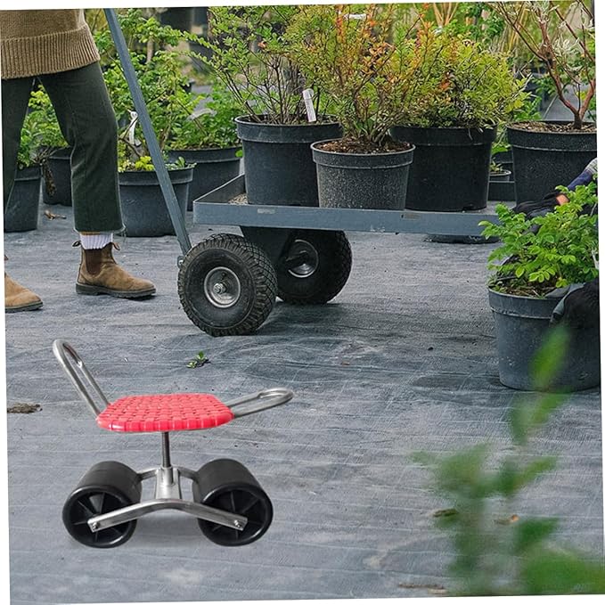 Gardening Stool Wheel Work Chair Wheel Stool Wheel Made of Rubber Stable Rolling Stool for Garden