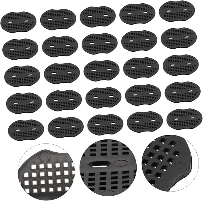100Pcs Heavy Duty Greening Nails Gasket Outdoor Camping Tent Pegs Pads for Secure Ground Anchoring Durable Pe Material for Garden and Greenhouse Use