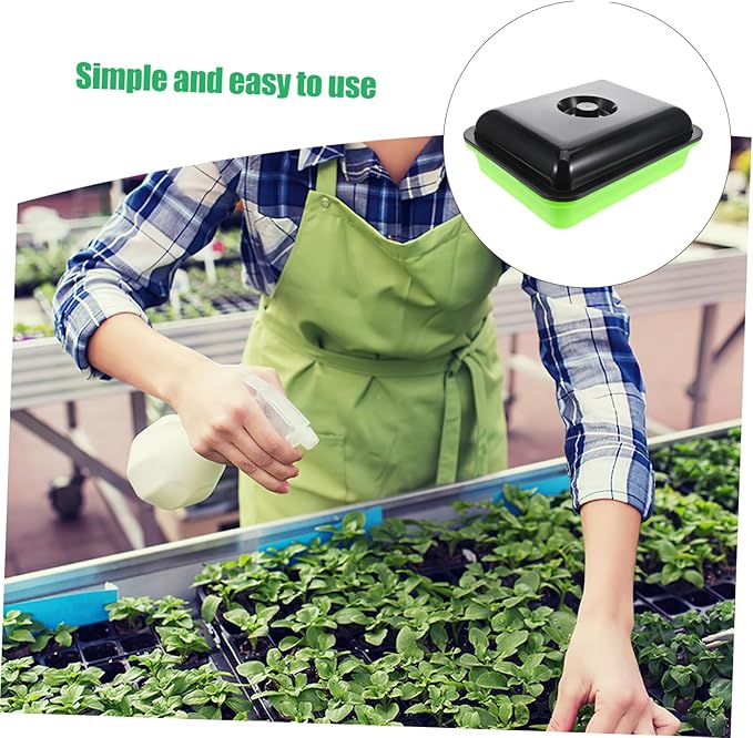 VICASKY Mason Jar Sprouting Kit Easy to Use Sprouter Tray with Sprouter for Soil Hydroponic Growing Compact Sprout Growing System for Spaces Cover