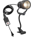 Kiven IP65 Waterproof LED Landscape Up Down Ligh LED Decorative Spotlight Lamp with Plug-in Cord and Timer for Indoor Outdoor Yard Plants Advertising Board (10W Warm White)