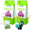 MYGP Organic Garden Lime Raises Soil pH Contains pelletized dolomitic Lime for Organic Gardening 5 lb with a My Garden Pool PH Soil Test Strips 20 ct and Superior Gardening Claw Gloves - 2 Pack