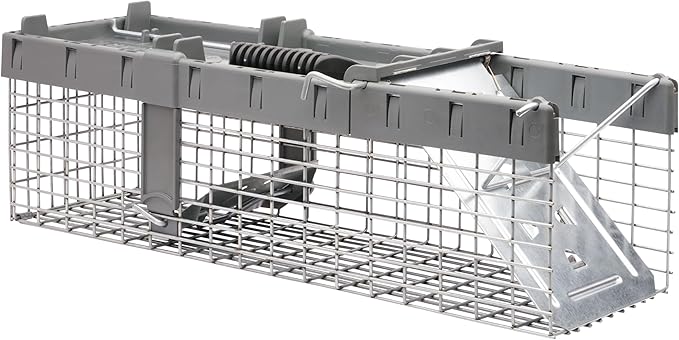 Havahart Small 1-Door Humane Live Catch and Release Animal Trap for Squirrels Weasels Chipmunks and Other Animals - Humane Catch and Release for Small Animals - 1026