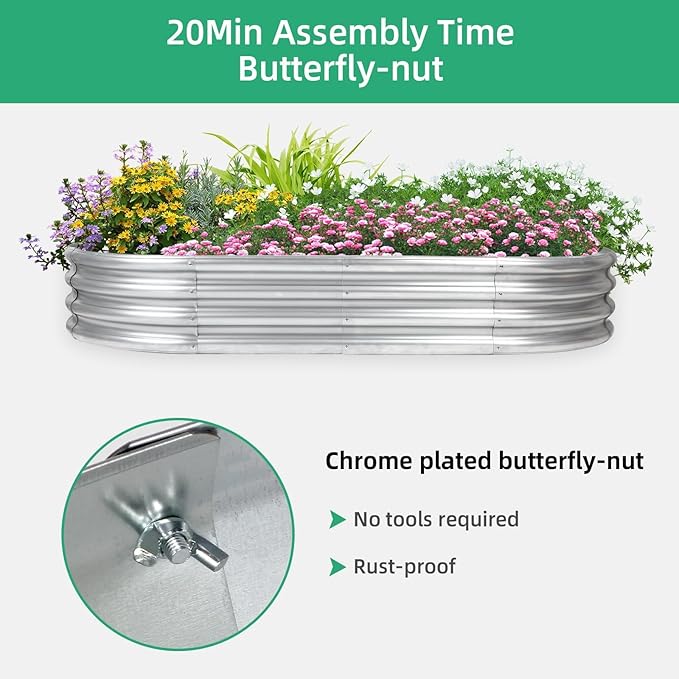 Raised Garden Bed (1 4×2×1ft)