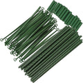 3 Sets Tomato Plant Trellis Climbing Rack Metal Garden Plant Support Bracket with 27 Rods and 18 Connectors for Outdoor Patio and Vegetable Vine Gardening