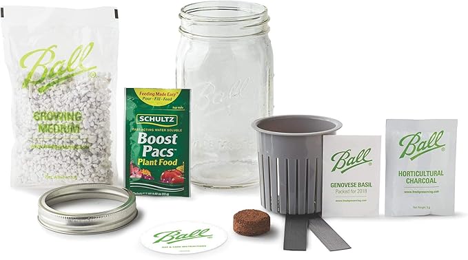 Ball 1440016021 Self-Watering Herb Growing Kit Clear