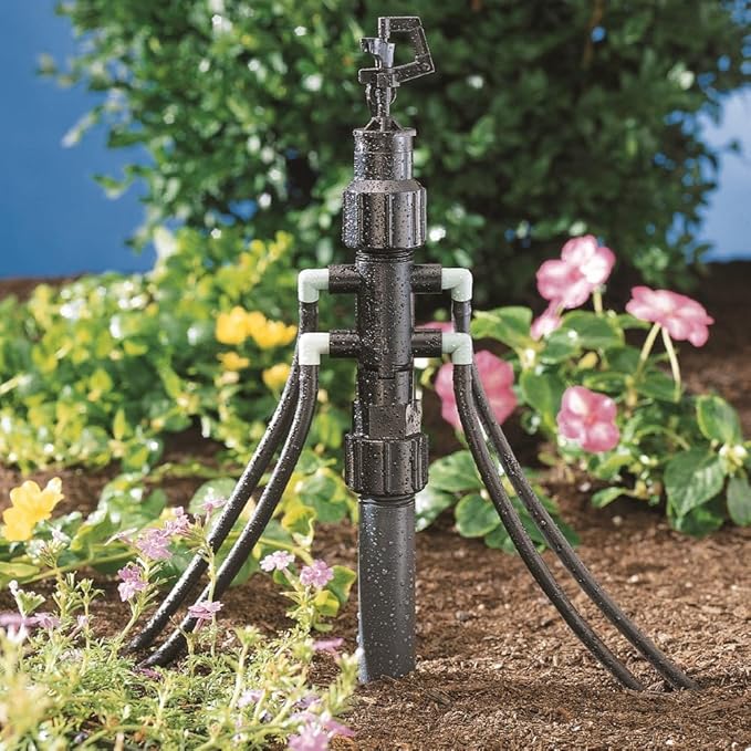 Orbit 5-Pack Drip System Shrub Adapter 4-Port Watering Manifold for 1/4 Inch Tube