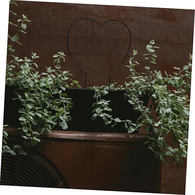 VICASKY 4pcs Indoor Plant Trellis Heart Plant Stake Iron Garden Trellis for Climbing Vines Flowers