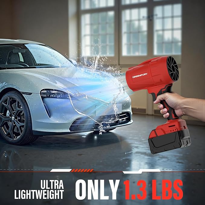 Cordless Leaf Blower Compatible with Milwaukee 18V Battery 430 CFM 125 MPH Powerful Airflow - Lightweight Handheld Blower for Patio Debris Leaves &amp Snow Removal (Battery Not Included)