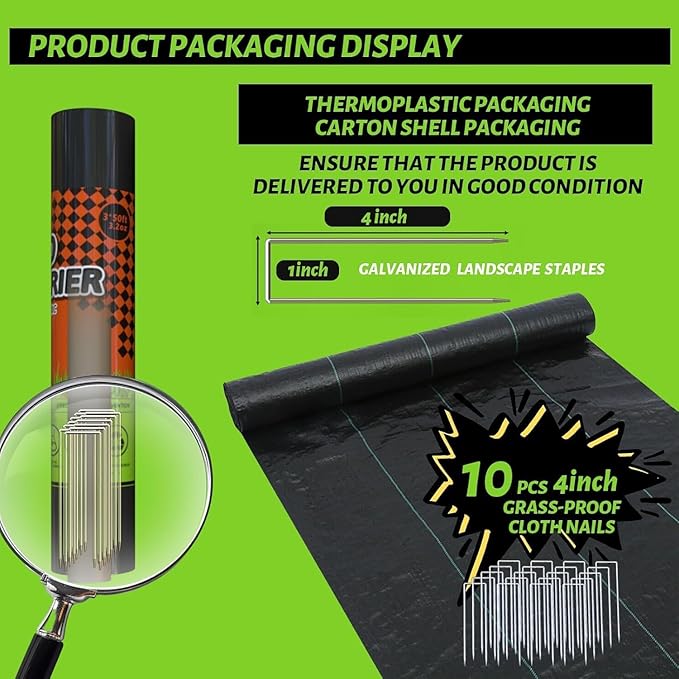 Weed Barrier Landscape Fabric Weed Barrier Landscape Fabric Durable Geotextile Fabric for Landscaping French Drains (4 * 50)