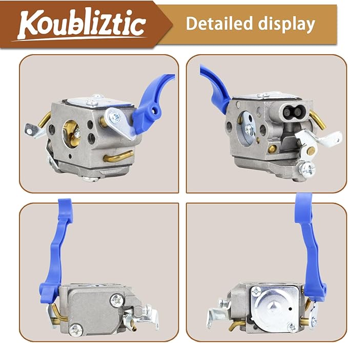 125B Carburetor Tune Up Kit for Husqvarna 590460102 125B 125BV Handheld Leaf Blower Replace for Zama C1Q-W37 -With 125B Ignition Coil