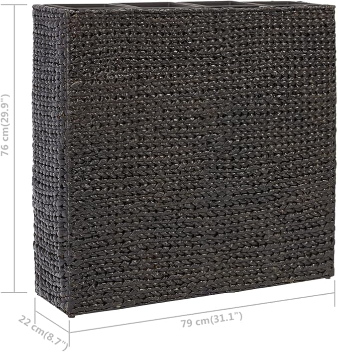 YAFF Garden Raised Bed with 4 Pots Water Hyacinth Black (14.08lbs)
