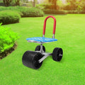 Garden Cart Work Seat with Wheels Sturdy Workseat Cart Adjustable Seat Height Adjustable 360 Degree Swivel Gardening Helper for Lawn Yard Patio