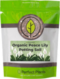 Organic Peace Lily Potting Soil by Perfect Plants | Organic Premium Mix | Use with Peace Lily Pothos or Other House Plants (4qt)