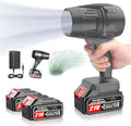 Electric Cordless Leaf Blower 550000RPM Lightweight Handheld Dust Blower with 2 Battery &amp Charger Adjustable Speed High-Speed Motor Leaf Blowers for Lawn Care Garage/Patio/Car Cleaning