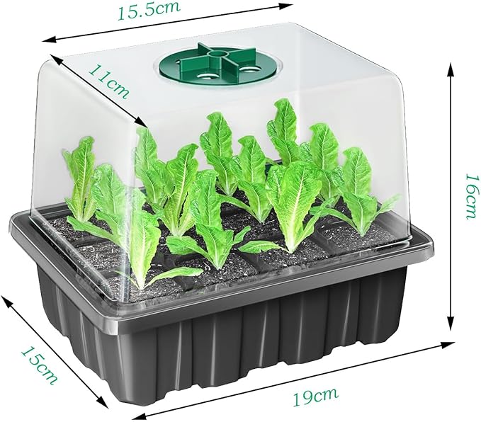 Seed Start-up Germination Tray Set 6 Trays of 72 Cells and six Plant Fill Light Lamps When The Power Supply Comes Out which can Fill Light for 72 Cells at The Same time.