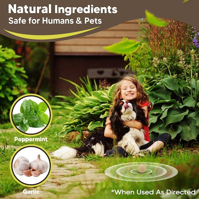 Mole Repellent for Lawns Groundhog Repellent Outdoor Armadillo Repellent Mole Deterrent for Yard Vole Repellent Outdoor Gopher Repellent Safe for Family &amp Pets 8 Packs