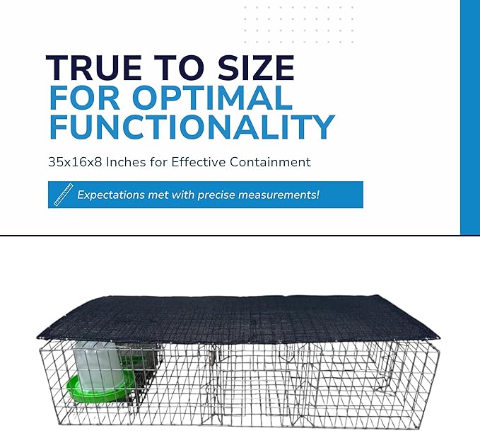 Bird Barrier Humane &amp Durable Pigeon Trap | Secures Up to 12 Pigeons | 3 One-Way Doors with Guards | Easy Transport &amp Setup | 35x16x8 with Center Access | Lightweight 10 lbs Bird Management