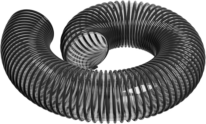 Leaf Vac Hose Dust Collection Hoses 8 Foot PVC Flexible Grass Catcher Leaf Vac Collection Vacuum Hose FOR DR Agri-Fab Trac Fits Most Brands Of Lawn Leaf Blowers (8 Inch Inside Diameter)