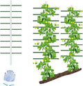 Agfabric 7ft Garden Trellis for Climbing Plants Outdoor U Tower Trellis with 9 Arms (each 2ft) Fiberglass Plant Support Trellis for Fruits Tomatoes Cucumber Plants U Cross-section (7ft*2ft1pack)