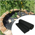 CHALKE Heavy Duty Mulch Breathable Membrane Weed Control Ground Weed Barrier Fabric Agriculture Greenhouse Garden Landscape Black 1.5 X 1/1 X 20 Meter (Color : 1 X 20 Meter)