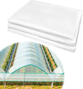 Greenhouse Plastic Film 6 Mil Thickness Greenhouse Plastic Sheeting Clear Polyethylene Film UV Resistant for Gardening Farming Agriculture (10 x 32 FT)