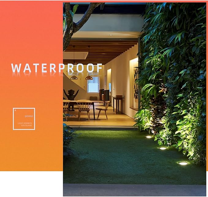 Outdoor Underground Lamp Recessed Spotlight Anti-Rust Aluminum IP65 Waterproof Landscape Light for Garden Walkway Bridge