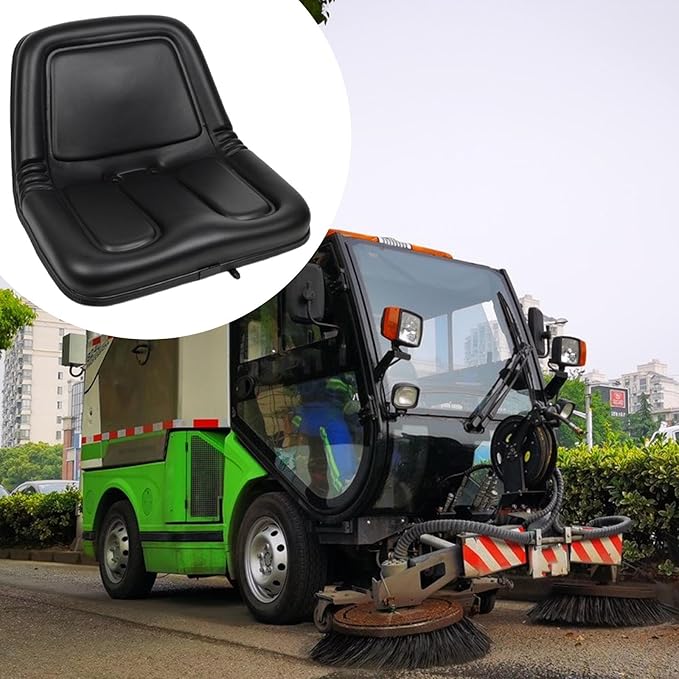 Forklift Lawn Tractor Seat High Back Rest Engineering Machinery Seat for Samll Transport Vehicles Bulldozer Tractor