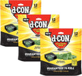 D-Con Corner Fit Mouse Poison Bait Station 12 Bait Refills Pack of 3