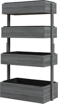 4-Tier Raised Garden Bed with Adjustable Angles