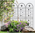 Sturdy Metal Garden Trellis for Climbing Plants – Rust-Resistant Outdoor Flower Support with Decorative Lattice Design (H71''-4 Pack)