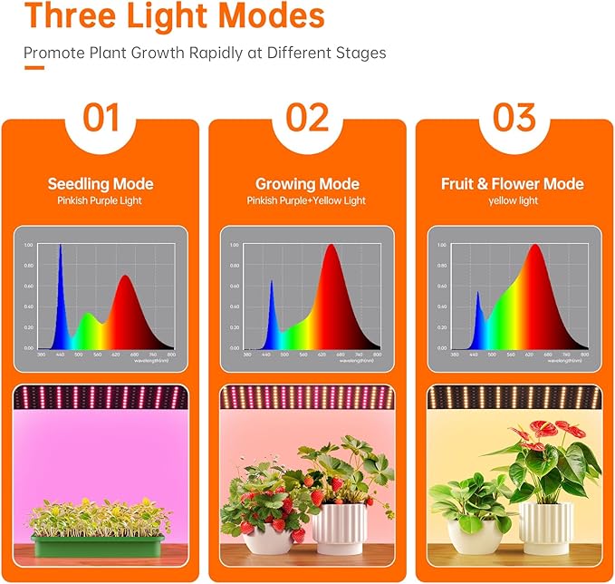 Bstrip Indoor Greenhouse with Grow Lights 4 Tier 27.2 L×19.9 W×61.8 H Mini Greenhouse with Zippered PVC Cover for Seed Starting Trays Dimmable 2FT 60W Plant Light for Indoor Plants with Timer