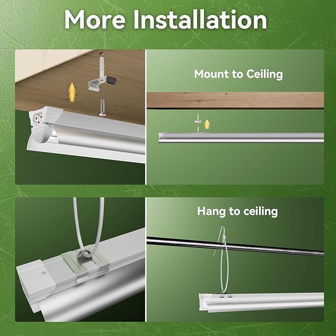 4FT Grow Lights for Indoor PlantsT8 5000K Full Spectrum Plant Light540W(12 x 45W)LED Grow Light Strips with Timer Aluminum ReflectorLinkablePlant Growing Lamp Fixture for Greenhouse Indoor 12pcs