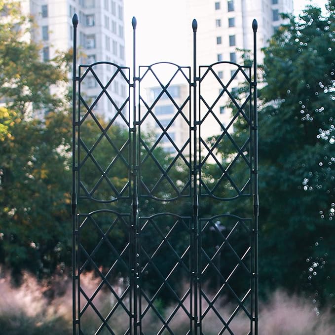 Garden Trellis for Climbing Rustproof Iron Potted Vegetables Vining Trellis for Climbing