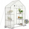 Walk-in Greenhouse 55*29*77in - Heavy Duty Outdoor Plant Shelter with Steel Frame &amp Durable PE Cover Easy Assembly Garden Greenhouses for Patio/Lawn to Protect Plants from Frost &amp Rain
