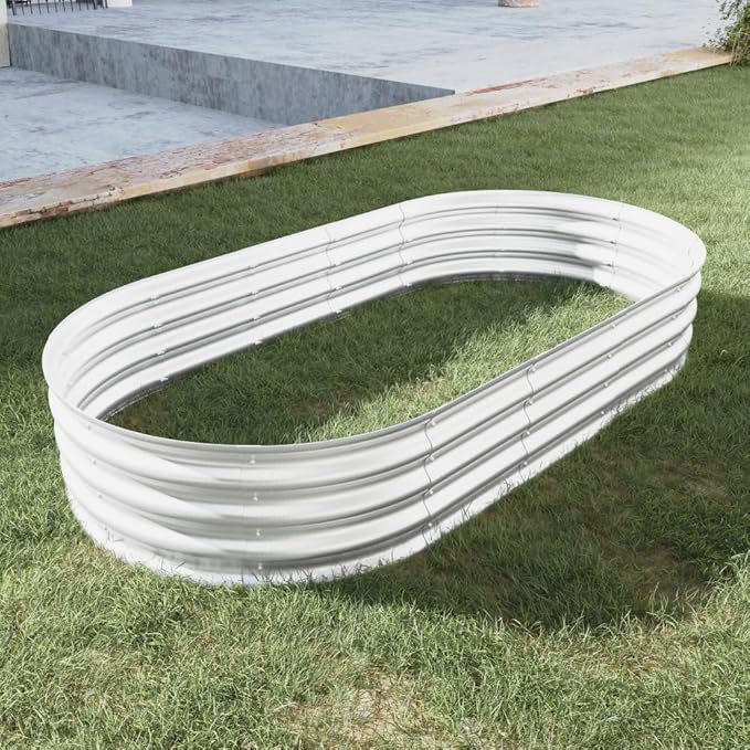 Heavy Duty Galvanized Steel Raised Garden Bed for Outdoor Vegetables Flowers and Herbs – Rust Resistant Durable &amp Easy to Assemble (1Pcs 6x3x1ft)