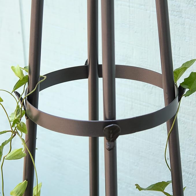 Achla Designs OBL-01A Garden Obelisk 61 H Trellis Graphite
