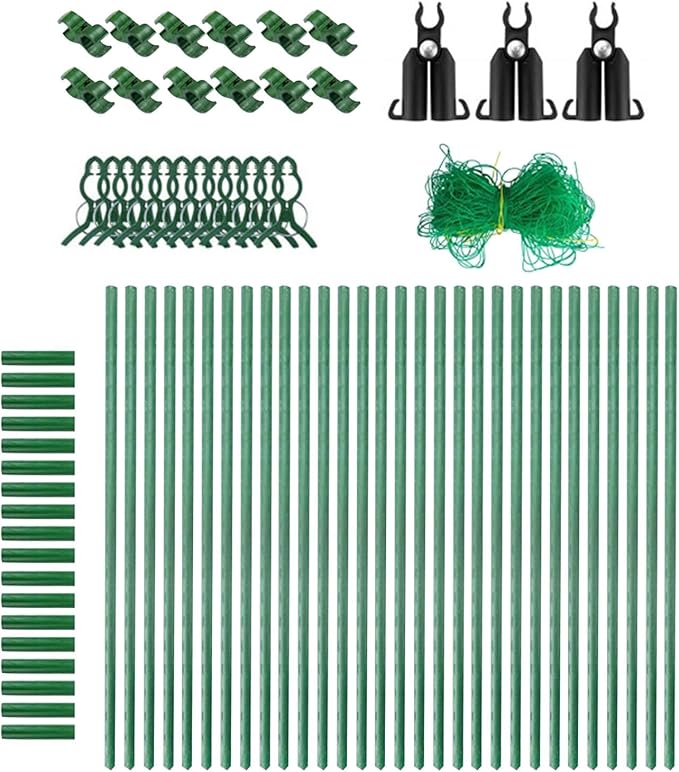 Generic Cucumber Trellis Plant Support Premium 48.03 Inchx48.03 inch with Netting A Frame Garden Trellis for Climbing Plants Yards