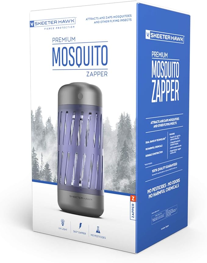 SKEETER HAWK Mosquito Zapper | Plug-In All-Natural Outdoor Bug Killer