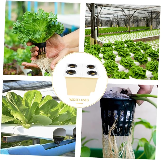 Greenhouse Soilless Cultivation Bucket for Hydroponic Vegetable and Fruit Growing Easy Assembly Plastic Planting Barrel with Stable Design for Hydroponics Garden Systems