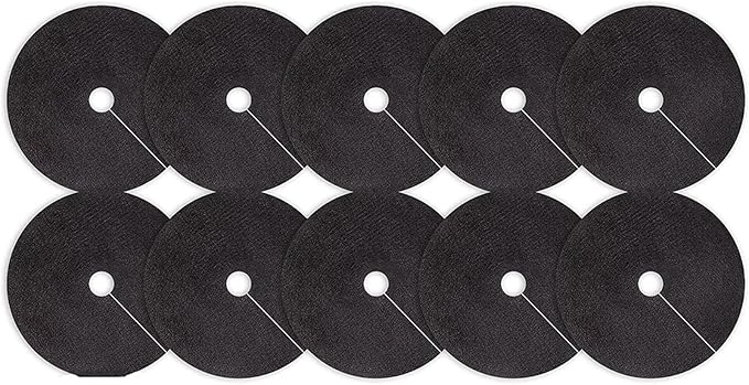 Non Woven Tree Mulch 10 Pack Non-Woven Tree Mulch Ring Reusable Weed Barrier Mat Used to Inhibit Growth and Control Plant Root Protection(42CMX42CMX5CM)