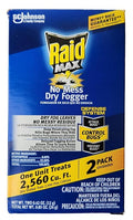 Raid Max No Mess Dry Fogger Roaches Bugs Ants Beetles Crickets Flies Mosquitoes Ticks Waterbugs (Each Cup Treats 2560 Cu Ft) (2)