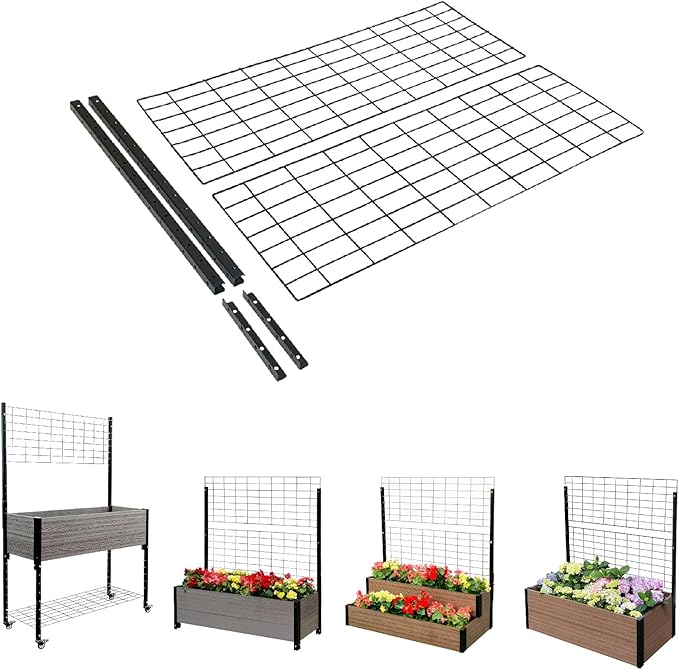 Everbloom 45 in. Trellis Assembly Kit T334517K2 45 L x 33 H (Only Used with Everbloom Model R144524 E144519/E144519G E334519W/E334519WG)-Heavy Duty Galvanized Powder Coated Stainless Steel