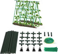 POCREATION Cucumber A Frame Garden Trellis Adjustable Climbing Plants Support with Nylon Net 40 Steel Pipes A Frame Connectors for Cucumbers Tomatoes Grapes