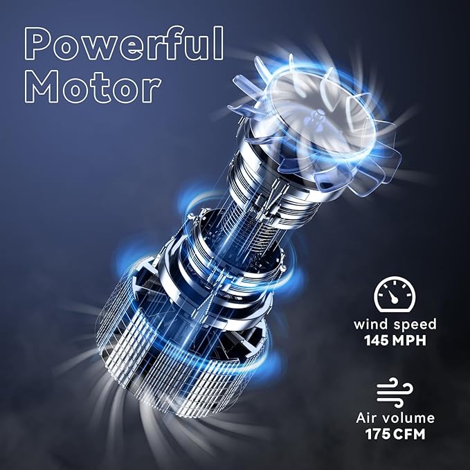 20V Leaf Blower Cordless with 2 Battery and Charger 135MPH 175CFM High Speed Blower with 2 Tubes Electric Leaf Cleaner Lightweight Handheld Small Blower for Patio Garden House Depot Green