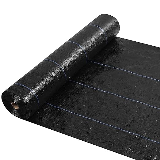 Heavy Duty Weed Barrier Fabric - 90 GSM Ground Cloth Membrane for Garden &amp Landscape - U-V Stabilized(3x10m)