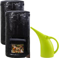 MyLifeUNIT 2 Packs Compost Bins Outdoor and Plastic Watering Can